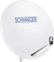 Schwaiger satellietinstallatie voor 1 satelliet - satellietschotel 80 cm, lichtgrijs, LNB - 2 aansluitingen
