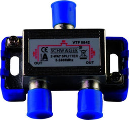 Schwaiger VTF8842 241 Satellietsignaalverdeler 2-voudig 5 - 2400 MHz