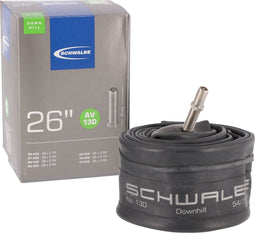 Schwalbe Binnenband AV13D - 26 inch - 54/75-559 - 26 x 2.1-3 inch - 40 mm - Auto / Schrader - Butyl rubber - Zwart