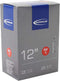 Schwalbe Binnenband DV1 - 12 inch - 47/62-203 - 40 mm - Frans / Presta / Sclaverand - Butyl rubber - Zwart