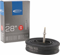 Schwalbe Binnenband SV15 - 28 inch - 18/28-622 - 40 mm - Frans / Presta / Sclaverand - Butyl rubber - Zwart