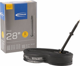 Schwalbe Binnenband SV20 - 28 inch - 27/28 X 0.75/1 inch - 18/25-622/630 - 80 mm - Frans / Presta / Sclaverand - Butyl rubber - Zwart