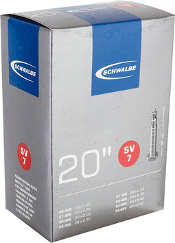 Schwalbe Binnenband SV7 - 20 inch - 20 x 1.75 inch - 40/62-406 - 40 mm - Frans / Presta / Sclaverand - Butyl rubber - Zwart
