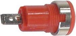SCI IEC1010 binding post, faston - red (CM17R)