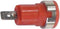 SCI IEC1010 binding post, faston - red (CM17R)
