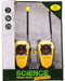 Science Explorer walkie talkie bereik +/- 80 mtr.
