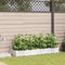 vidaXL - Tuinplantenbakken - met - Waterirrigatiesysteem - - - 4 - stuks - - - Wit