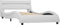vidaXL - Bedframe - met - LED - kunstleer - wit - 90x200 - cm