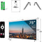 Google Smart TV | TeeView 75 inch QLED TV | 4K Ultra HD Google TV | 3xHDMI 2x USB | Ci+ | Triple Tuner DVB-T/T2/S/S2/C | Frameless Design | Smart TV | in Eindhoven geassembleerd | TeeView TV75QQG-EU