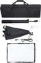 vidaXL - Fotostudioset - met - softboxlampen - en - achtergrond