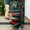 Qbrick System PRO Transport Platform - 506 x 325 x 140 mm - 4 Zwenkwielen - Zwart Kunststof