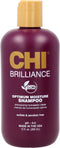 CHI Deep Brilliance Olive & Monoi Optimum Moisture Shampoo - 355 ml- Normale shampoo - Voor Kroeshaar -