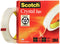 Scotch® Crystal Clear Tape, 19 mm x 66 m