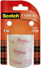Scotch® Crystal Clear Tape, Navullingen, 19 mm x 25 m, 3 rollen