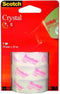 Scotch® Crystal Clear Tape, Navullingen, 19 mm x 25 m, 3 rollen