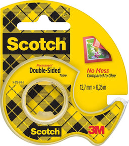 Scotch® Dubbelzijdige Tape, 12 mm x 6.3 m