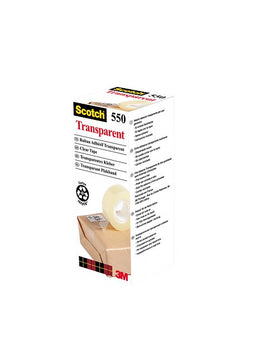 Scotch - Plakband 3m 550 12mmx33m tr | 12 stuks