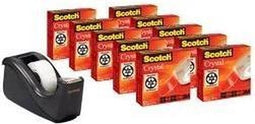 Scotch - Plakband Crystal 600 19mmx33m transparant + gratis C60 houder
