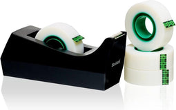 Scotch plakbandafroller zwart + rollen