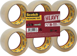 Scotch - verpakkingsplakband Heavy | ft 50 mm x 66 m | transparant | pak van 6 stuks