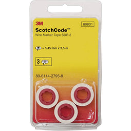 Scotchcode kabelmarkeerder-navulrollen 80-6114-2804-8 Wit, Geel 3M
