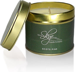 Scots Pine | Travel container | 100% natuurlijke soja was | >30 uur genieten en brandt helemaal op | Handgemaakt op Skye in Schotland