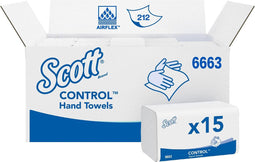 Scott - Handdoek 6663 i-v 1-lgs 21.5x31.5cm wit