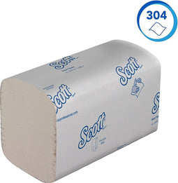 Scott - Handdoek 6689 i-vouw 1-lgs 21x20cm wit