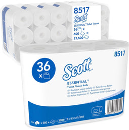 Scott - Toiletpapier 8517 ess. 2-laags 600vel wit
