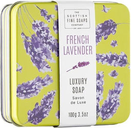 Scottish Fine Soaps Soap In A Tin Floral French Lavender Zeep 100gr