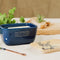 Scottish Made Botervloot Blauw - Bij - Eikenhouten Deksel