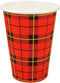 Scotty - koffiebekers rood - 180 ml - pak van 100 stuks