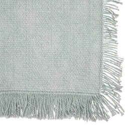 Secret de Gourmet Maha Placemat katoen met franjes - Set van 4 stuks - 45x30cm - Mintgroen