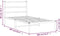 vidaXL - Bedframe - met - hoofdbord - metaal - wit - 100x200 - cm