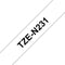 Brother TZE-N231 - 12mm - niet gelamineerd - zwart op wit