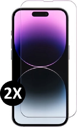 screenprotector geschikt voor Iphone 15 / 15 pro - 2 stuks - Iphone 15 tempered glas screenprotector -