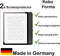 Screenprotector Geschikt voor Kobo Forma 2 stuks - Made in Germany