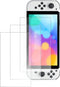 Screenprotector Set Geschikt Voor Nintendo Switch OLED Model (2021) - Tempered Glass - Ultra Dun Gehard Glas - 3 Stuks