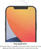 Screenprotector voor iPhone 12 Mini - Slagbescherming, Krasbestendig, Vingerafdrukbestendig, Veegvast, Oliebestendig, Helder