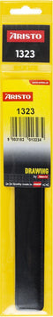 Aristo waaierliniaal - lengte 25cm - 1:10 :15 :20 :25 :30 :33 1/3 :40 :50 :75 :125 - wit kunststof - duurzaam leren omhulsel - AR-1323