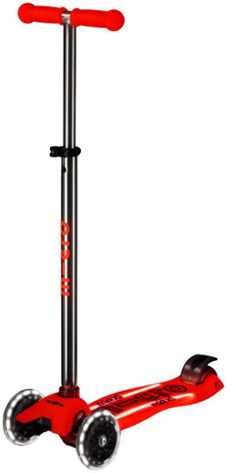 Micro Maxi Micro - Deluxe Glow Plus LED - step voor kinderen 5-12 jaar - aura rood