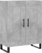 vidaXL - Dressoir - 69,5x34x90 - cm - bewerkt - hout - betongrijs