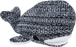 Baby's Only Knuffelwalvis River - Knuffeldier - Zacht gebreid - Zwart/Wit Mêlee