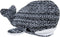 Baby's Only Knuffelwalvis River - Knuffeldier - Zacht gebreid - Zwart/Wit Mêlee