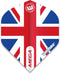 WINMAU - Mega Standard Union Jack Dartvluchten - 1 set per pakket van elke flight (3 Dartvluchten in totaal)