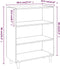 vidaXL - Dressoir - 69,5x32,5x90 - cm - bewerkt - hout - bruin - eikenkleur