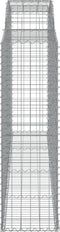 vidaXL - Schanskorven - 2 - st - gewelfd - 300x50x160/180 - cm - ijzer