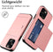imoshion Hoesje Geschikt voor iPhone 14 Pro Hoesje - Ruimte voor 2 pasjes - imoshion Backcover met pasjeshouder - Rosé Goud