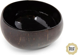 Bazar Bizar Kommetjes Coco (Set van 2) in Naturel - Zwart - Food Bowl