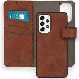 iMoshion Hoesje Geschikt voor Samsung Galaxy A53 Hoesje Met Pasjeshouder - iMoshion Uitneembare 2-in-1 Luxe Bookcase - Bruin